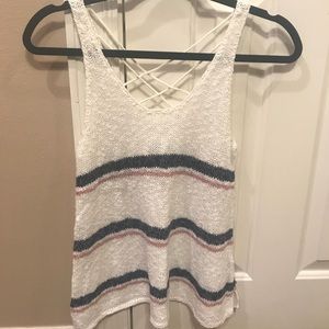 AEO Striped Sweater Knit Tank